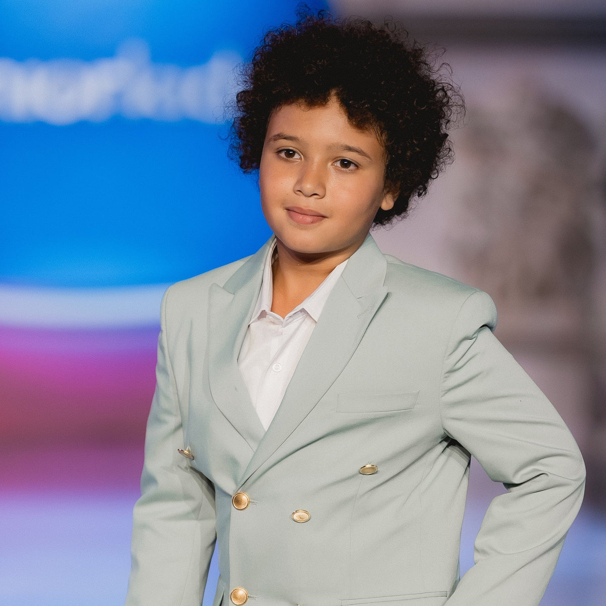 Golden Buttons Boys Suit