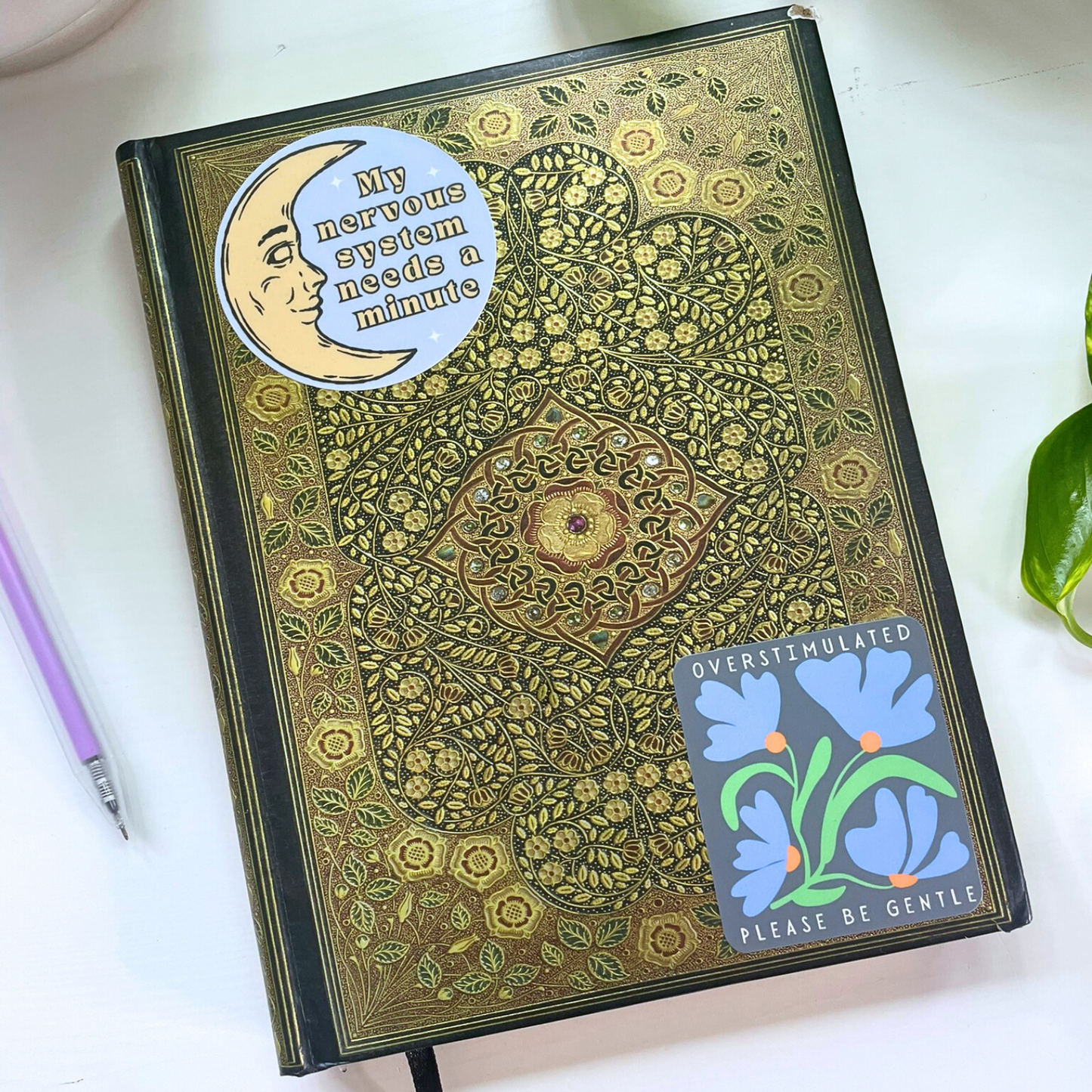 Overstimulated - Please Be Gentle Sticker