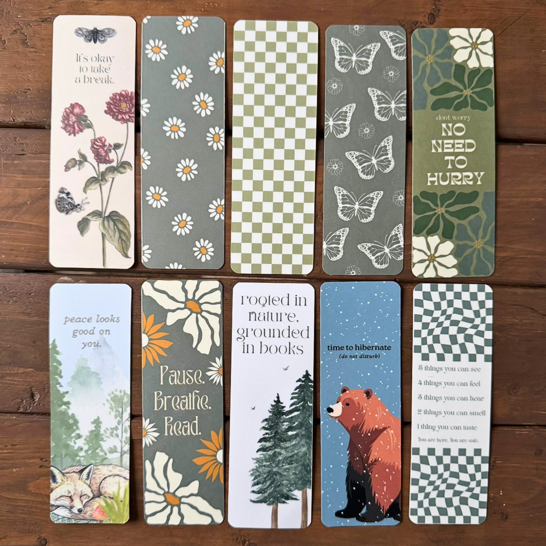 Mindfulness Bookmarks - Double Sided