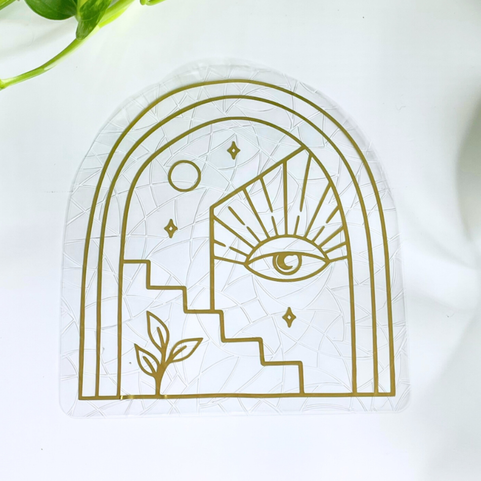 Bohemian Artwork Suncatcher Sticker