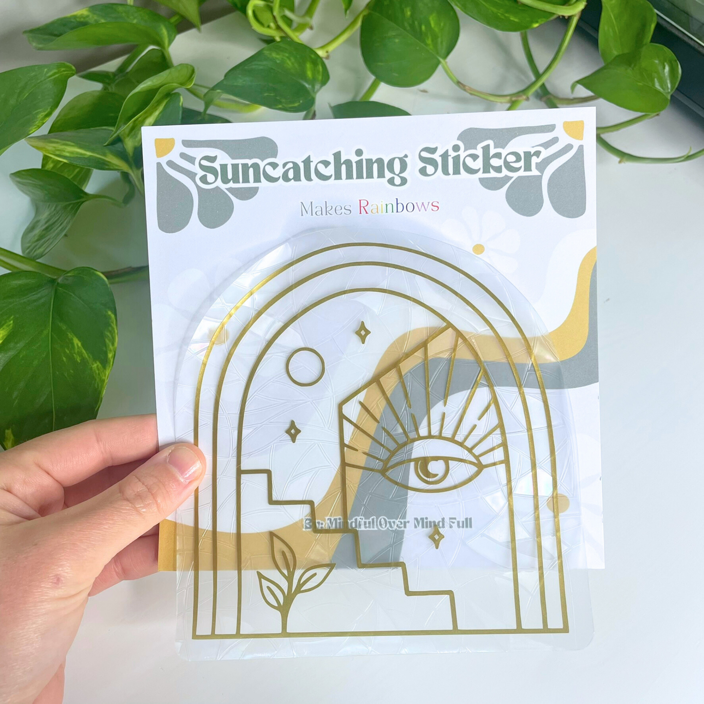 Bohemian Artwork Suncatcher Sticker