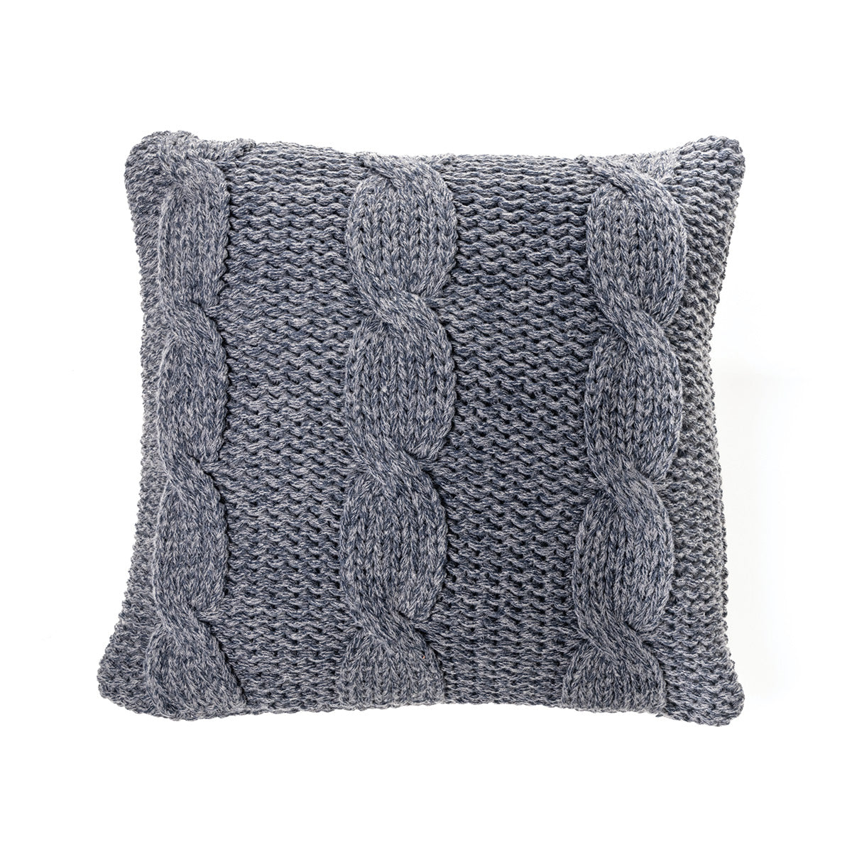 Coussin décoratif en tricot câblé Mitos