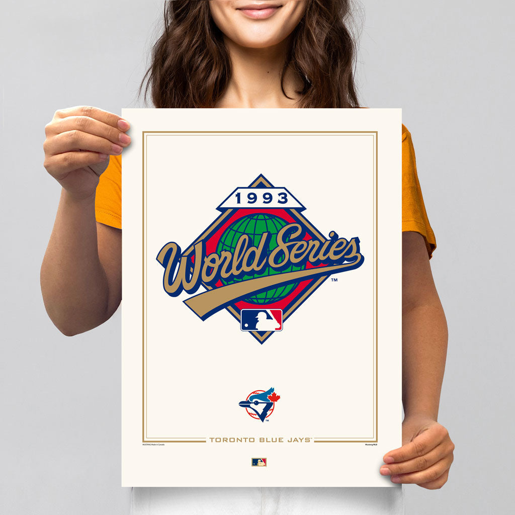 Toronto Blue Jays 1993 World Series Logos to History 12x16 Print