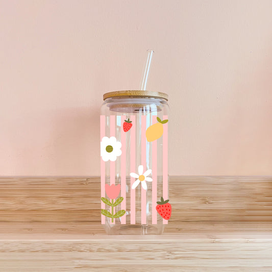 Verre boho - Salade de fruits