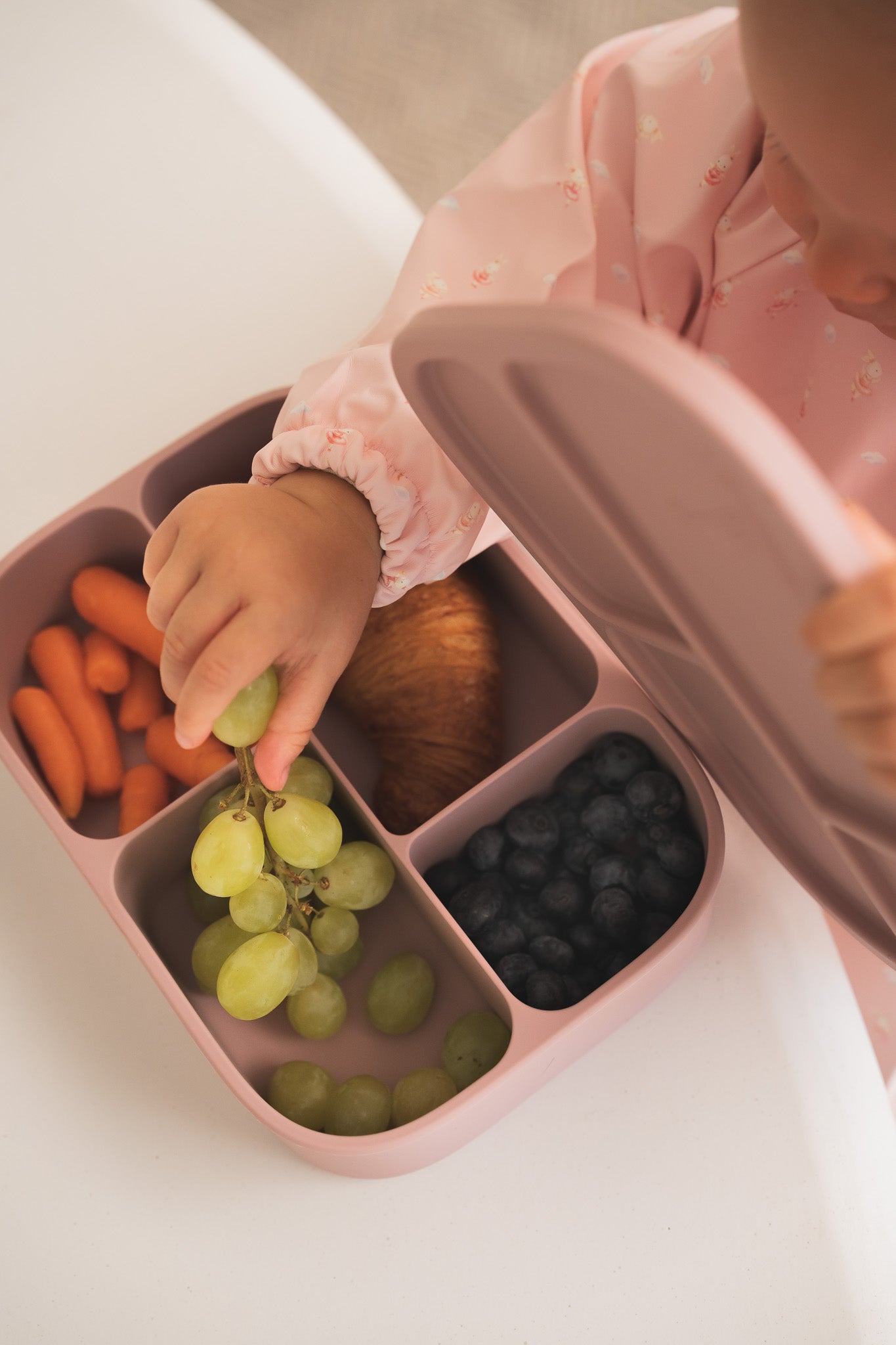 Boîte à lunch bento en silicone | 4 compartiments