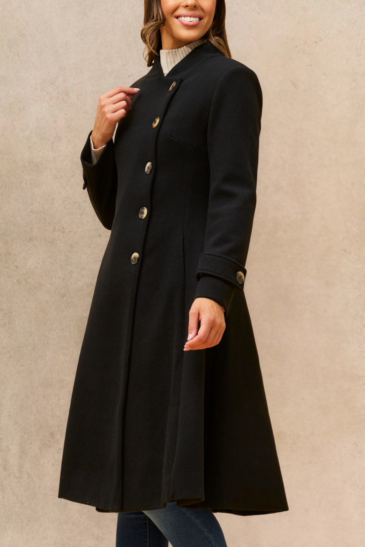 Harper Retro Flared Coat