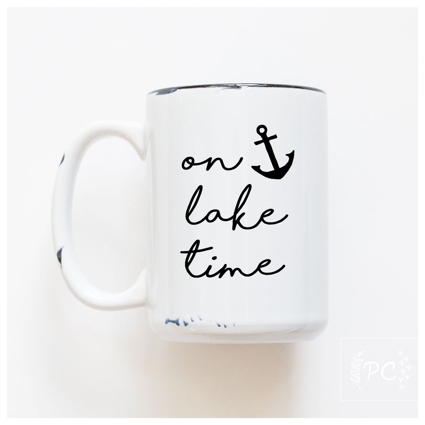 on lake time | ceramic mug