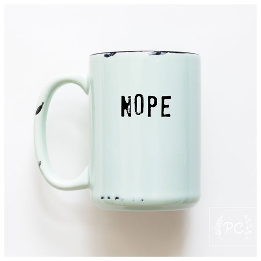 nope | ceramic mug