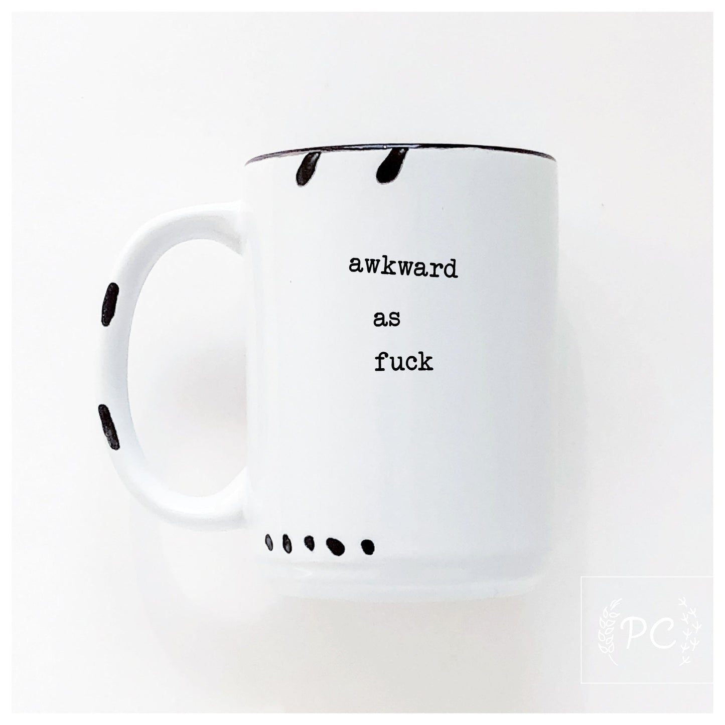 awkward as fuck | ceramic mug