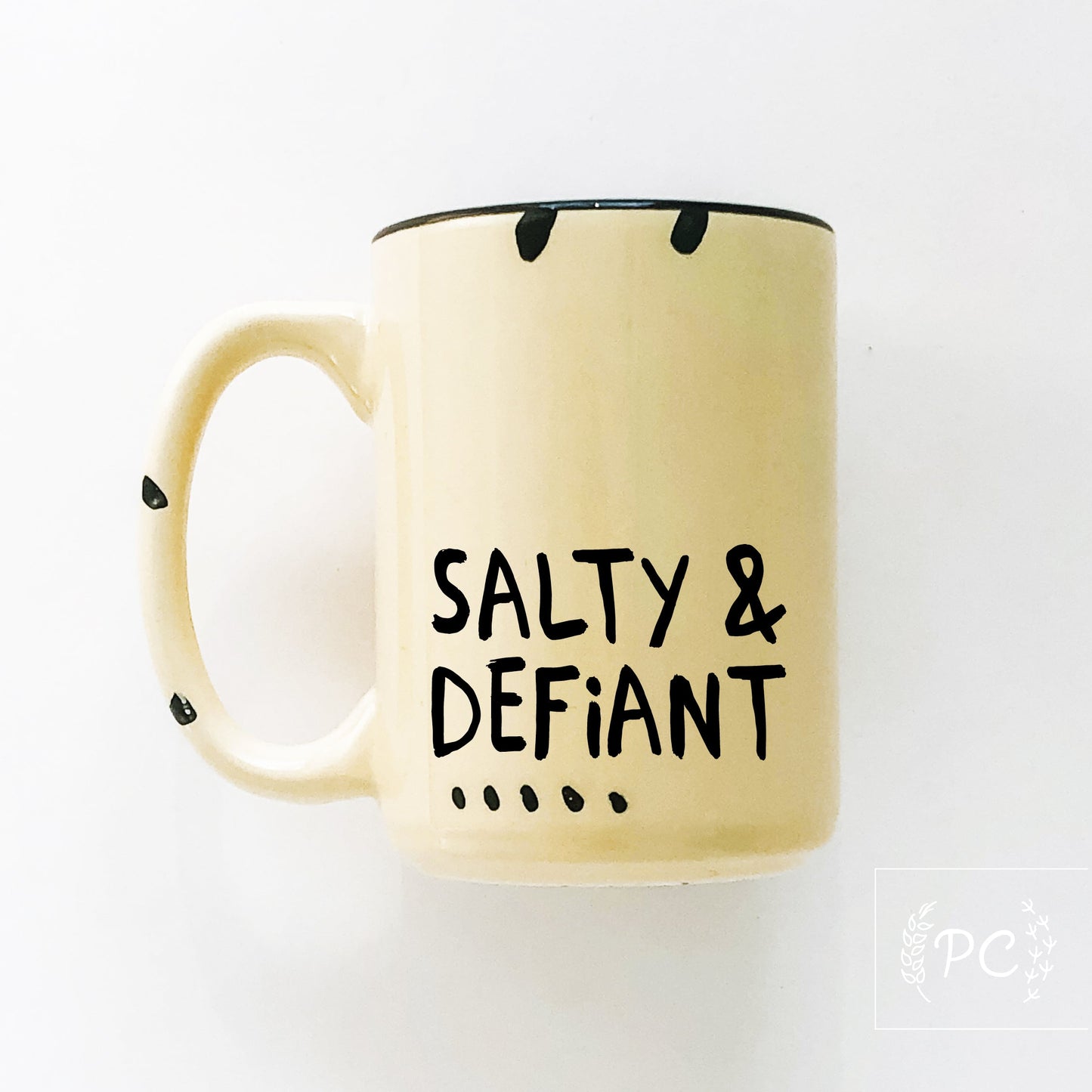salty & defiant | ceramic mug