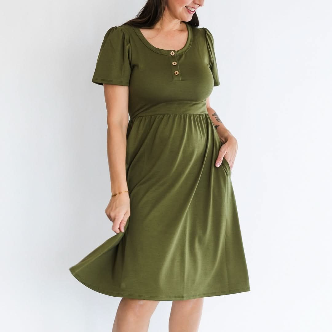 Ladies’ Bamboo Kaia Dress | Olive