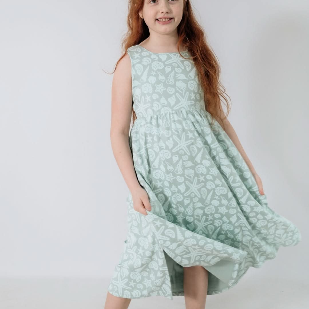 Youth Bamboo Square Neck Midi Dress | Coastal Keepsakes