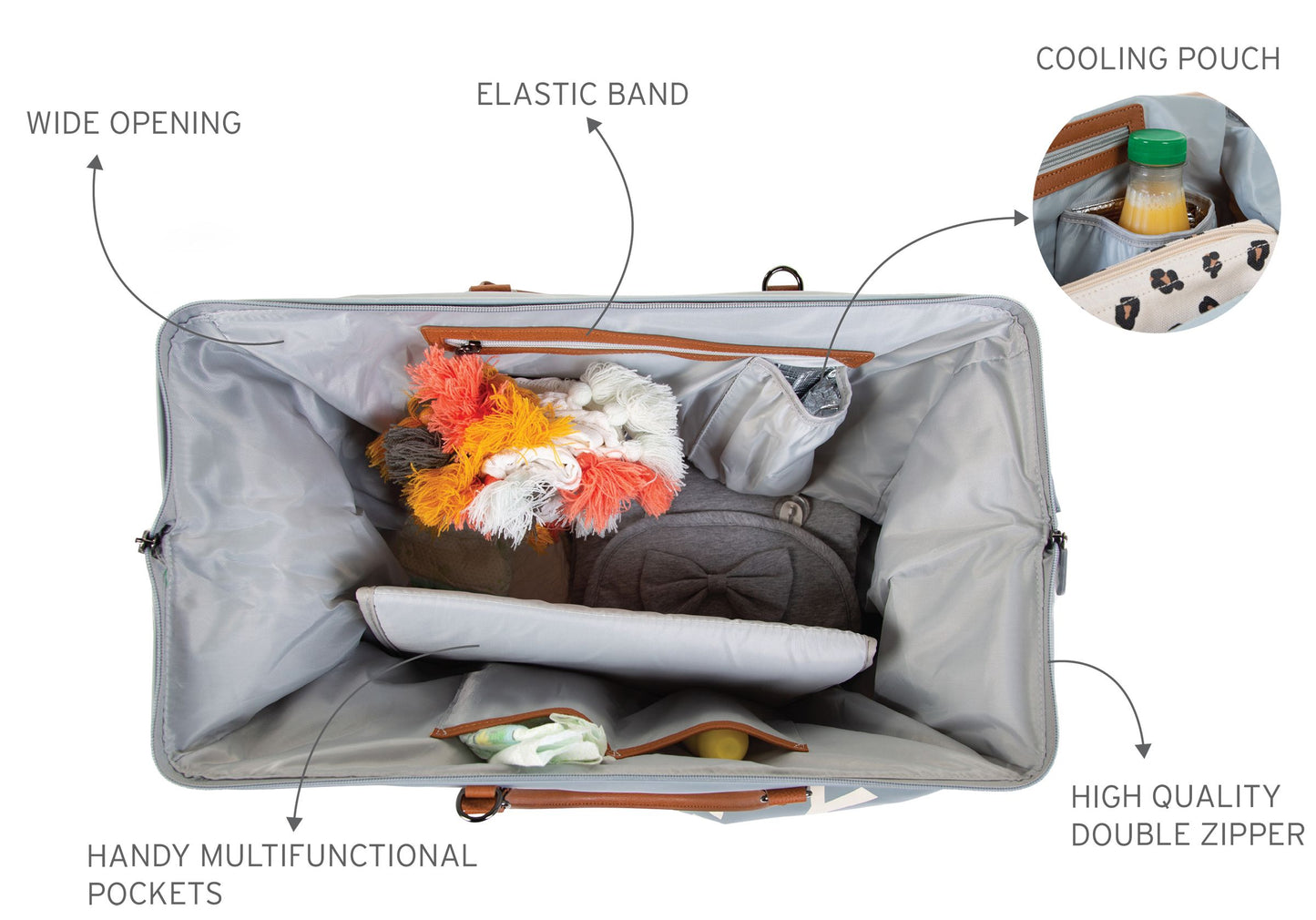 MOMMY BAG GREY