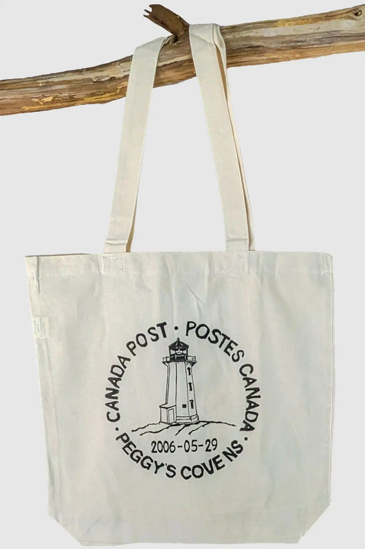 Peggy's Cove Vintage Postmark Tote Bag