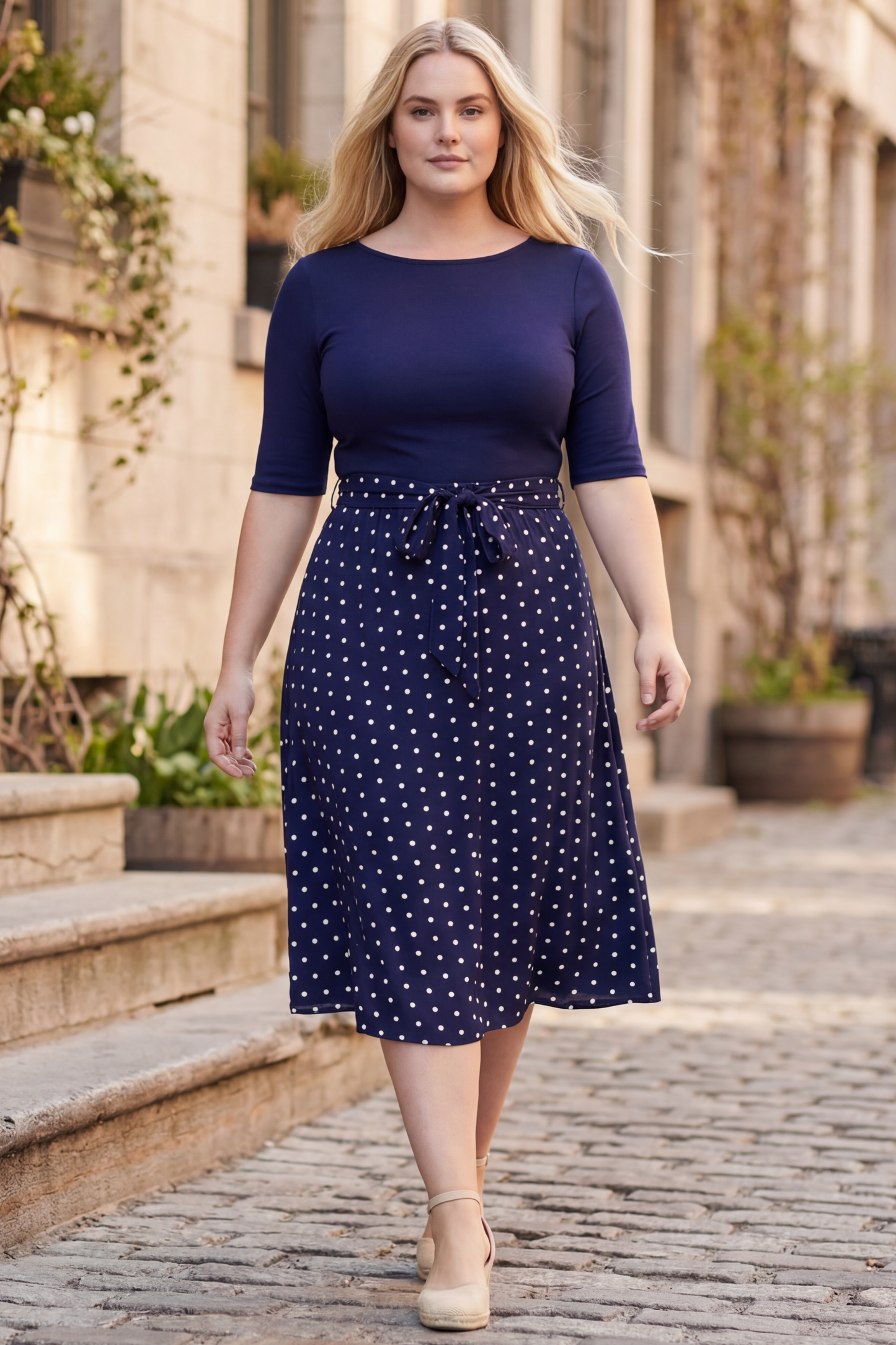 PRE-SALE | Penelope Polka Dot Midi Dress