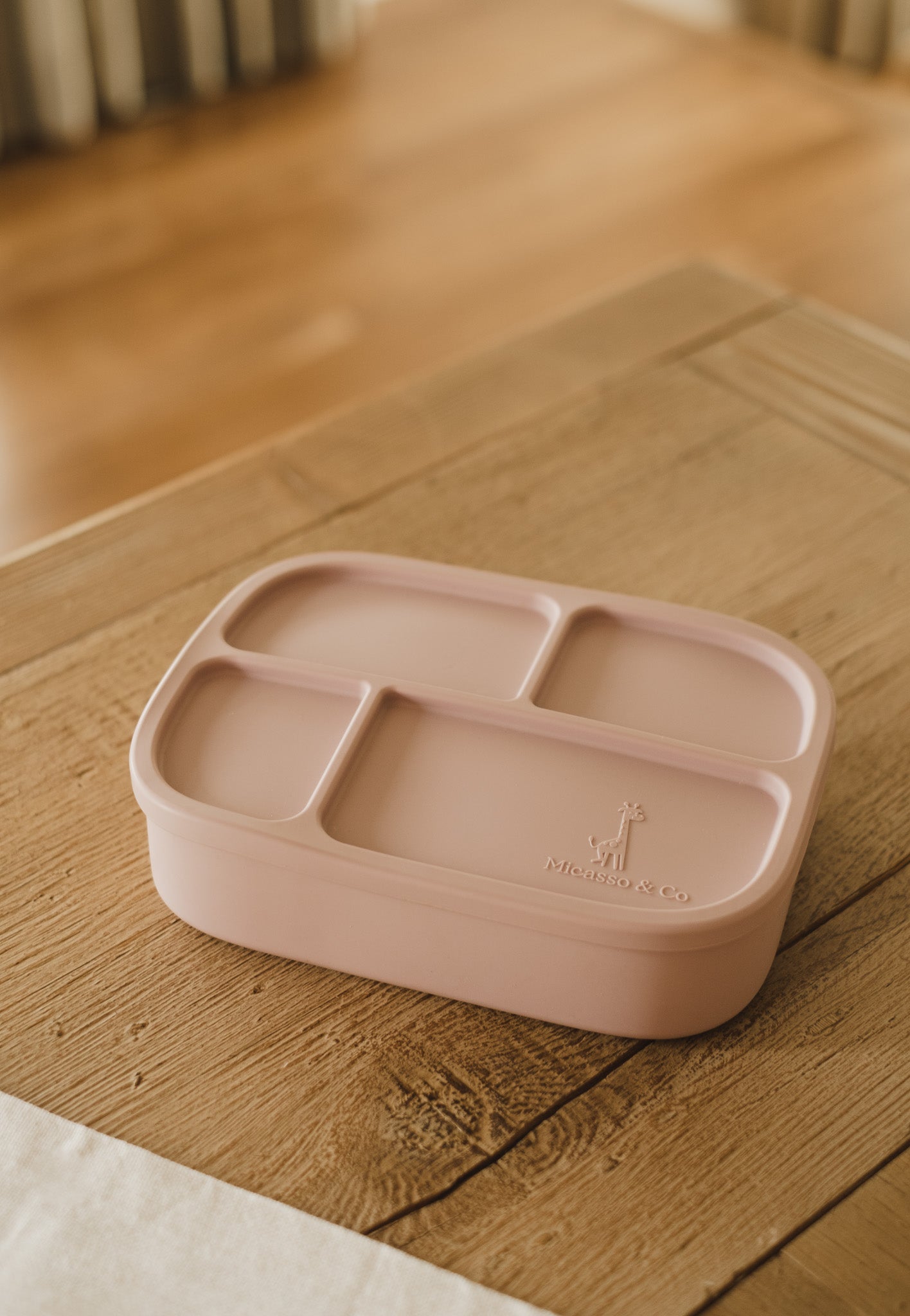 Boîte à lunch bento en silicone | 4 compartiments