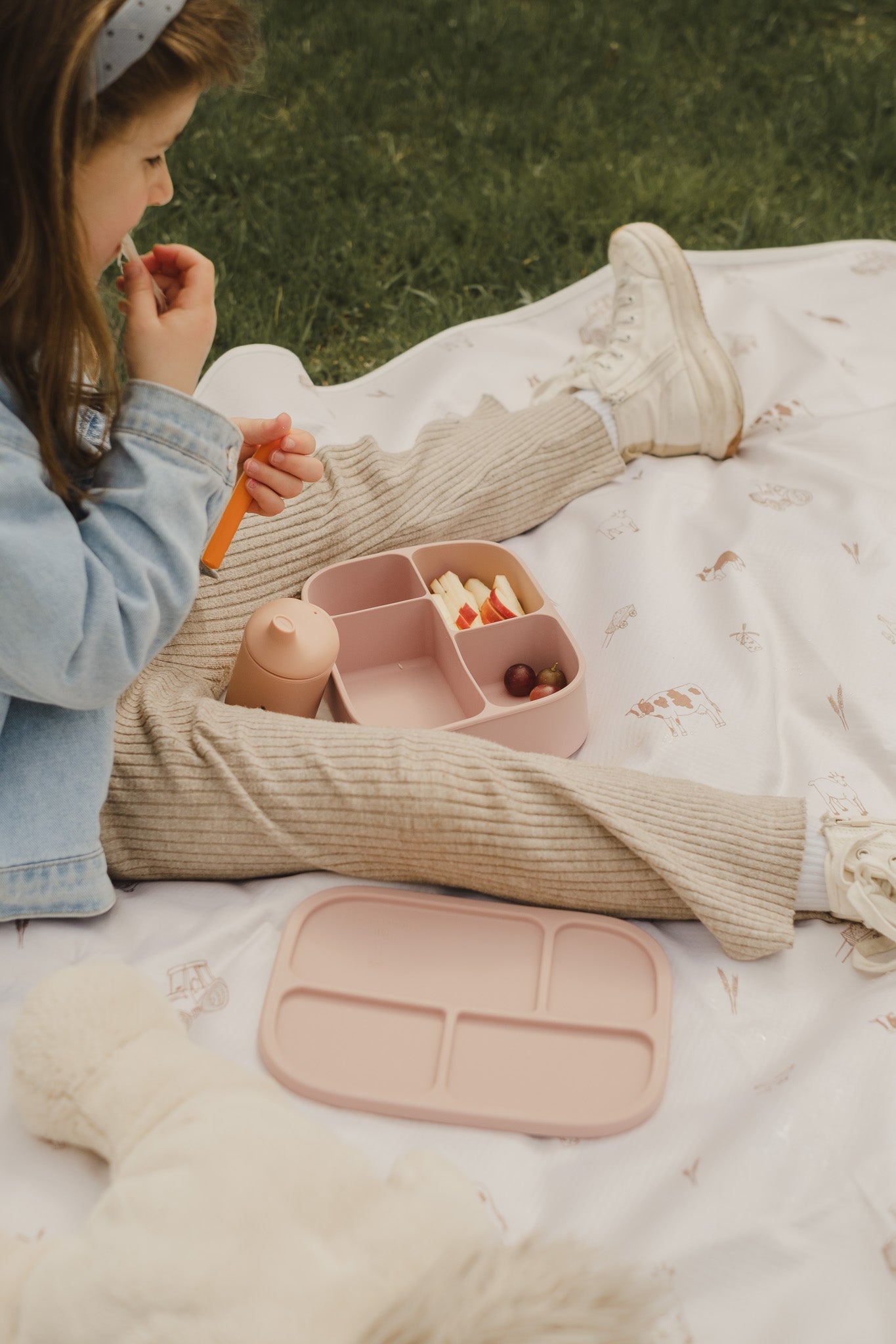 Boîte à lunch bento en silicone | 4 compartiments