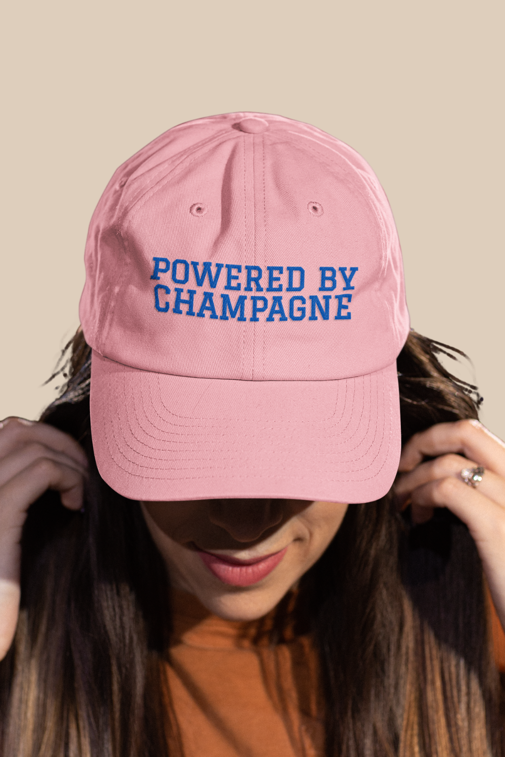 Powered by Champagne Hat – Embroidered Champagne Lover Cap