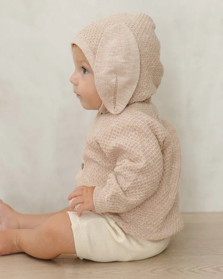 Bunny Knit Sweater | Heathered Latte | Quincy Mae
