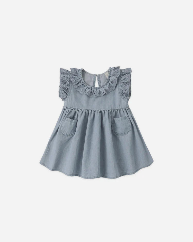 Sophie Dress | Lightweight Denim | Quincy Mae