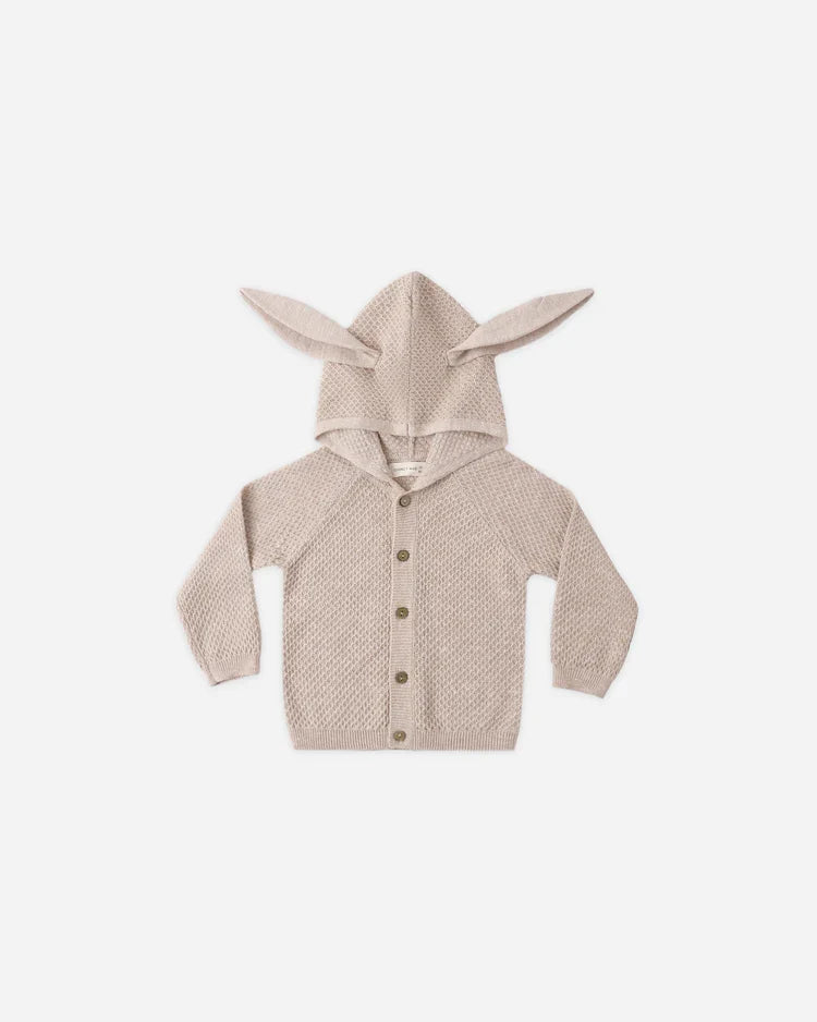 Bunny Knit Sweater | Heathered Latte | Quincy Mae