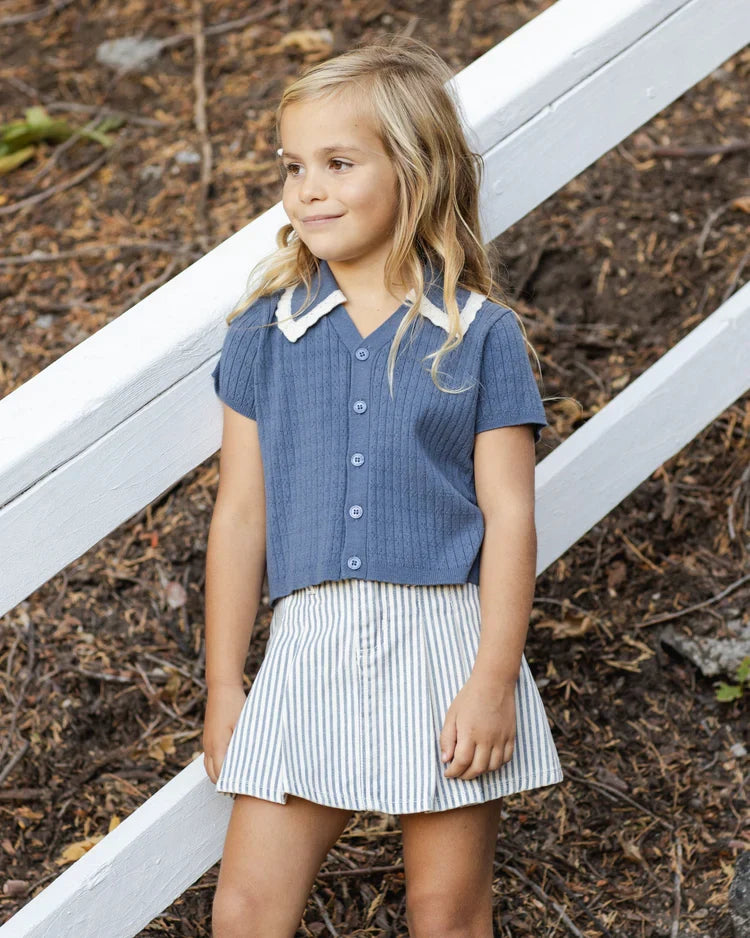 Sloane Knit Top | Marine | Rylee & Cru