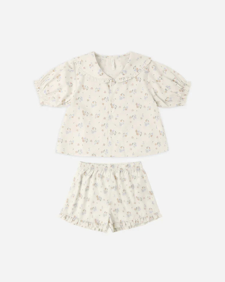 Delilah Pajama Set | Pastel Garden | Rylee & Cru