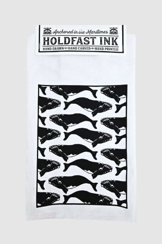 Right Whale Pod Tea Towel