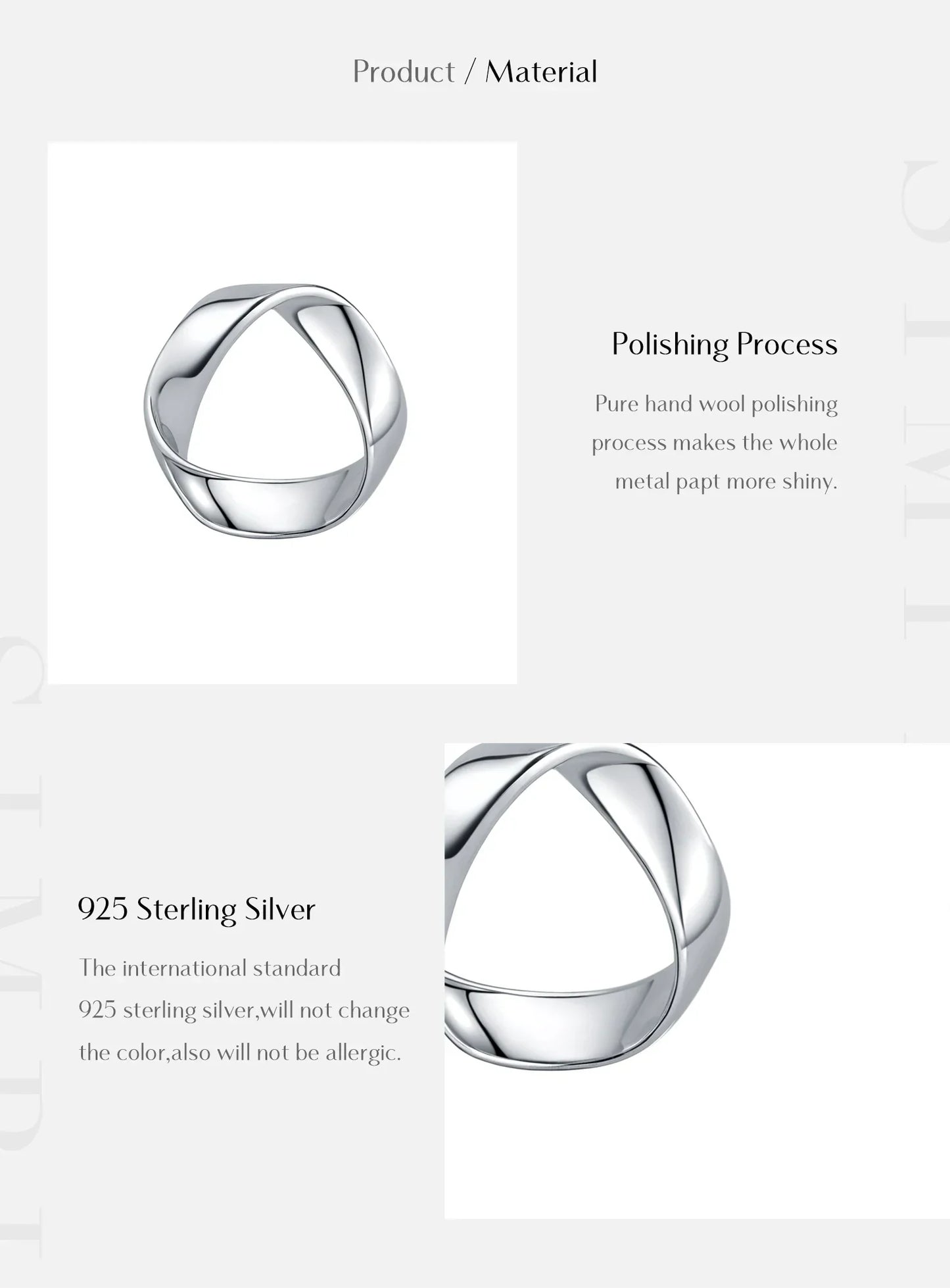 Sterling Silver Minimalist Wavy Stud Earrings