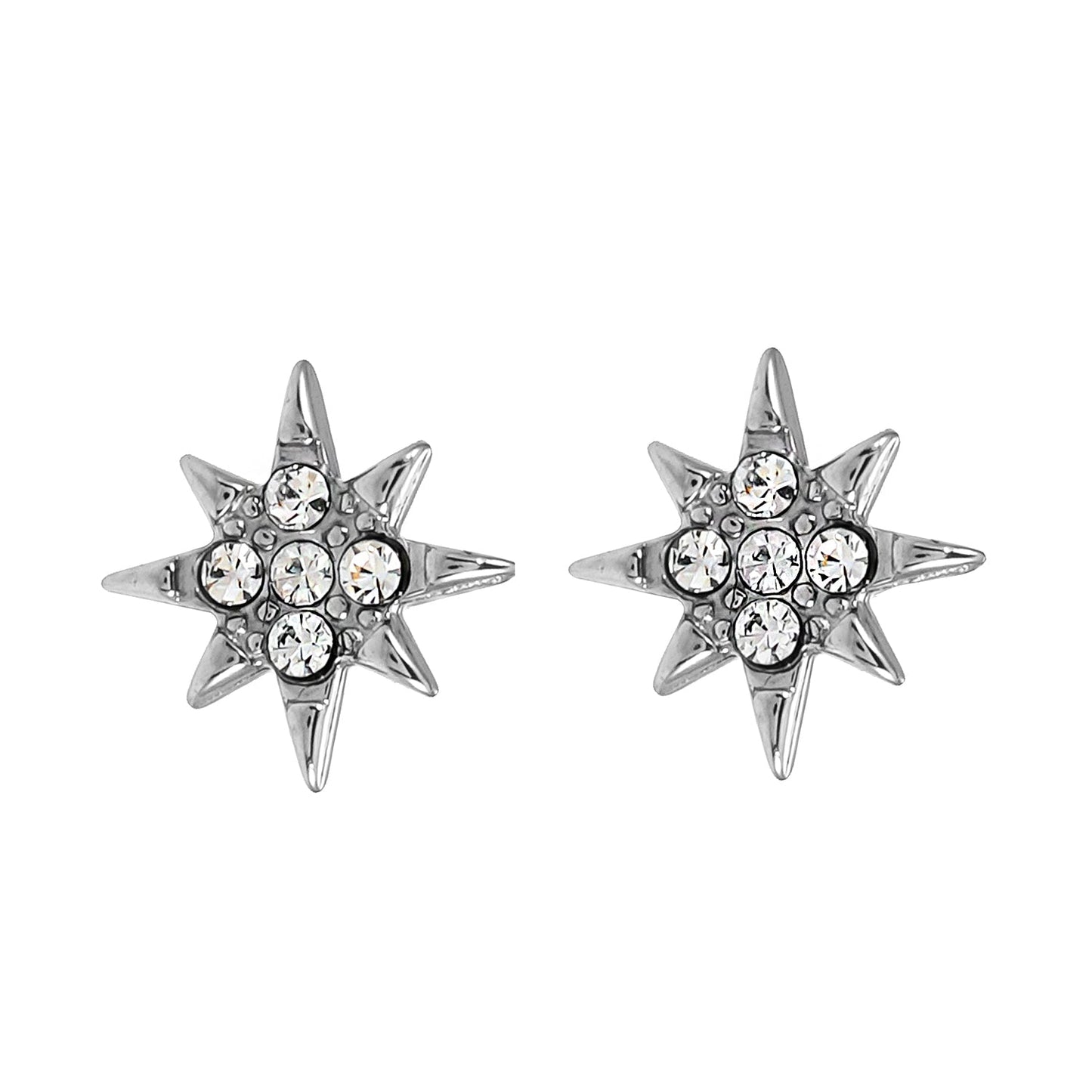 'Star Bright' Stud Earrings in Silver