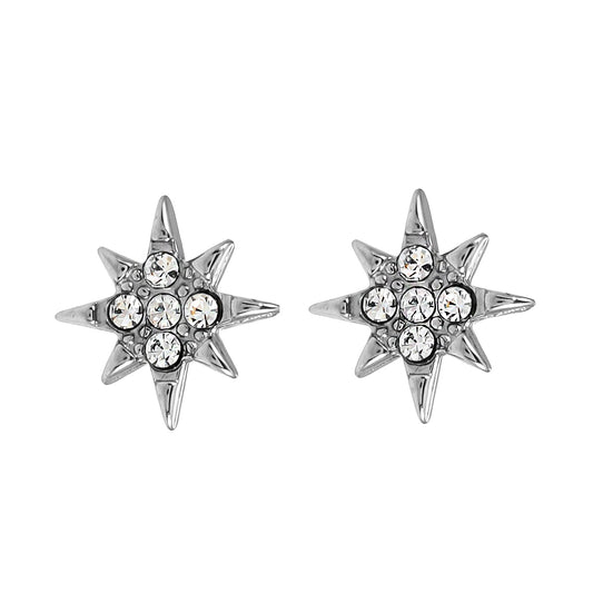 'Star Bright' Stud Earrings in Silver