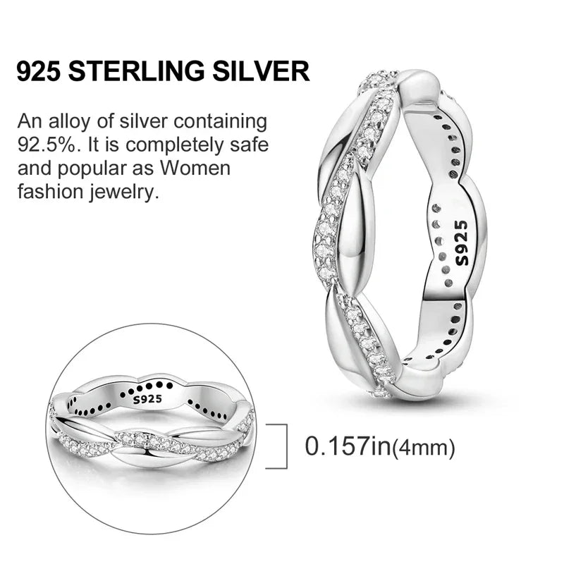 Sterling Silver Twisted Ring
