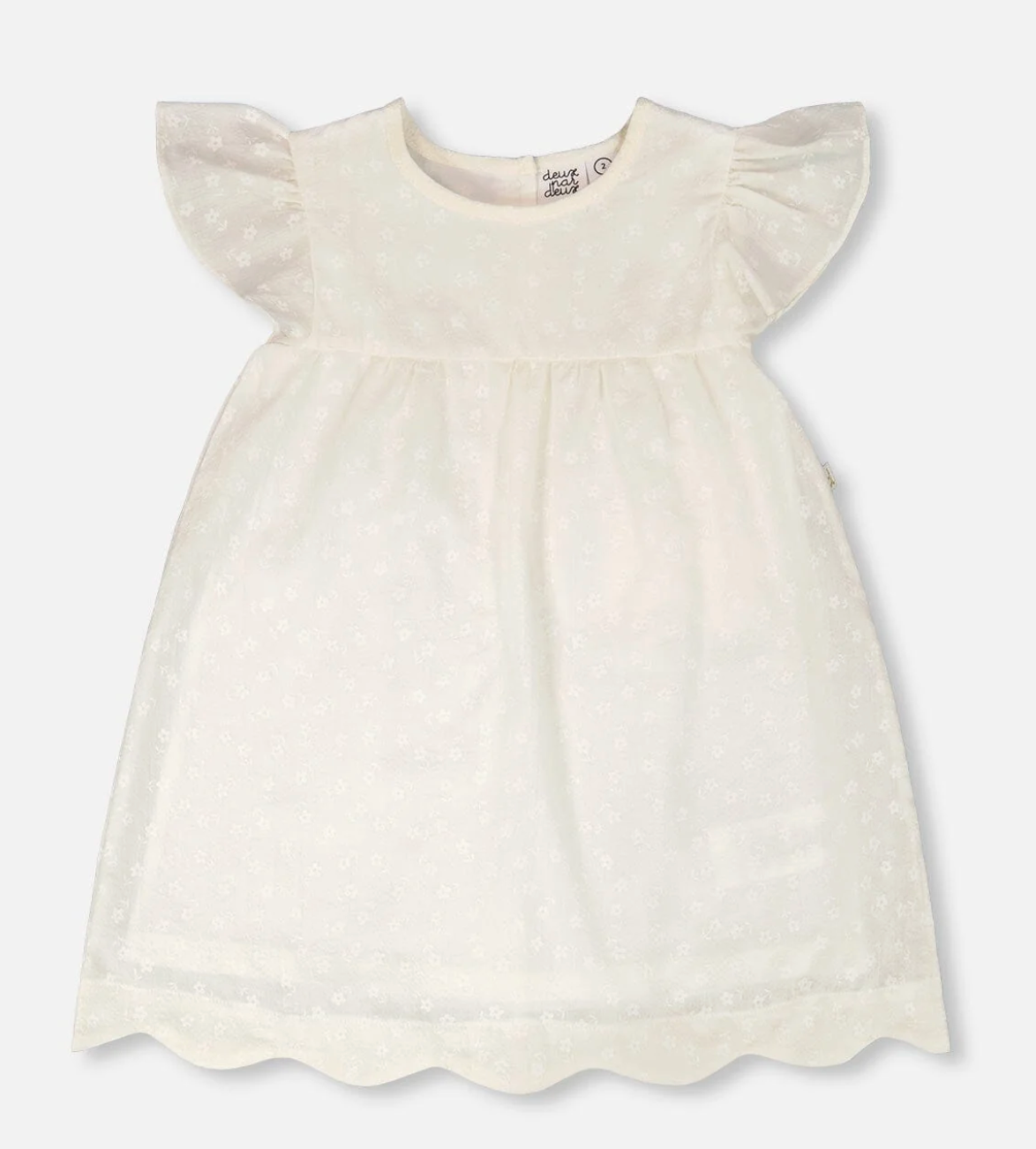 Poplin Dress | White | Deux Par Deux
