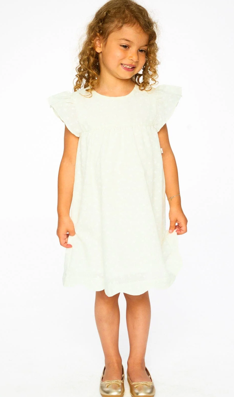 Poplin Dress | White | Deux Par Deux