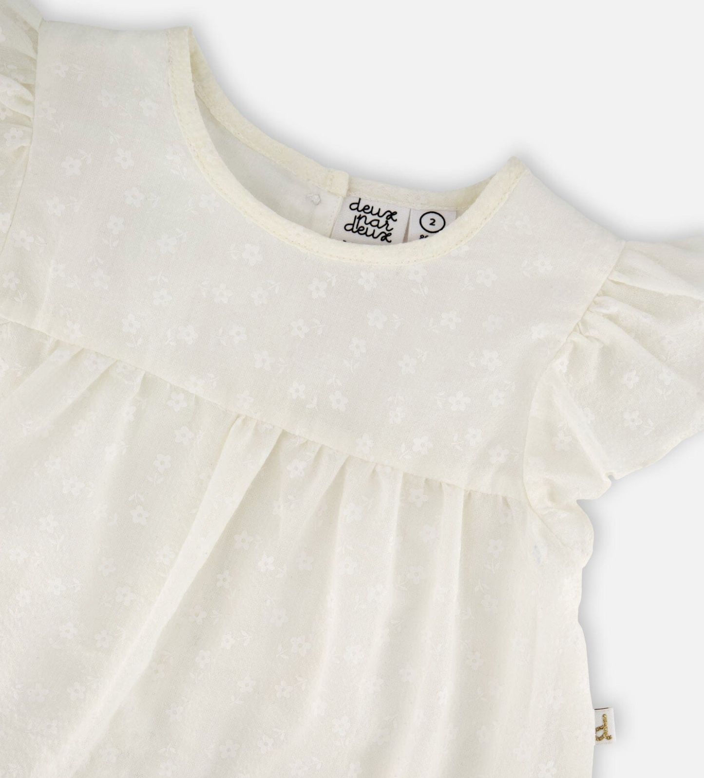 Poplin Dress | White | Deux Par Deux
