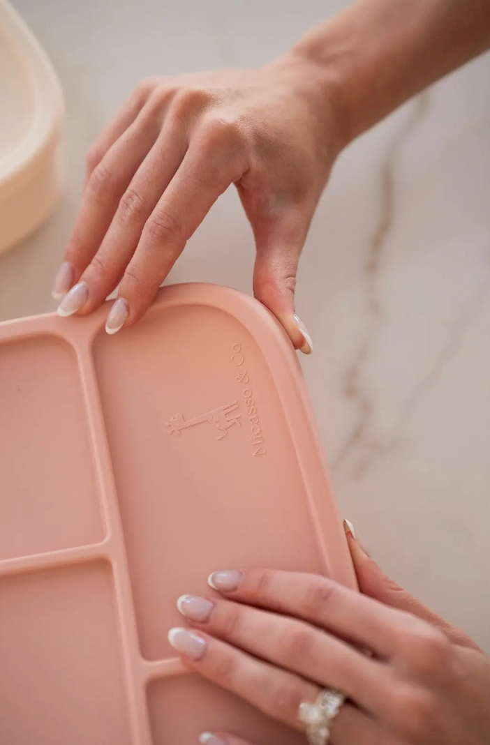 Boîte à lunch bento en silicone | 4 compartiments