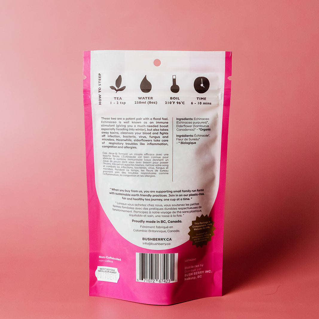 Organic Echinacea + Elderflower tea