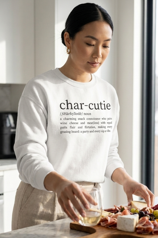 Char-cutie Sweatshirt – Wine & Charcuterie Sweatshirt