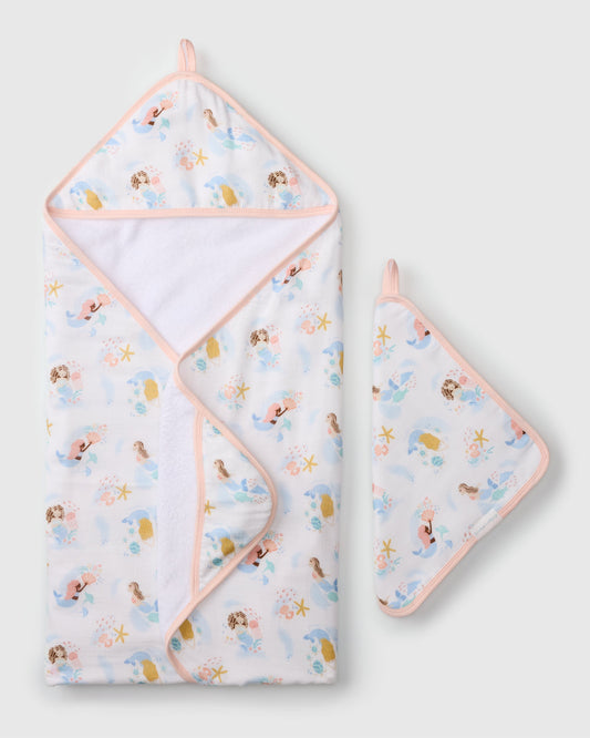 Hooded Towel Set - Mermaids