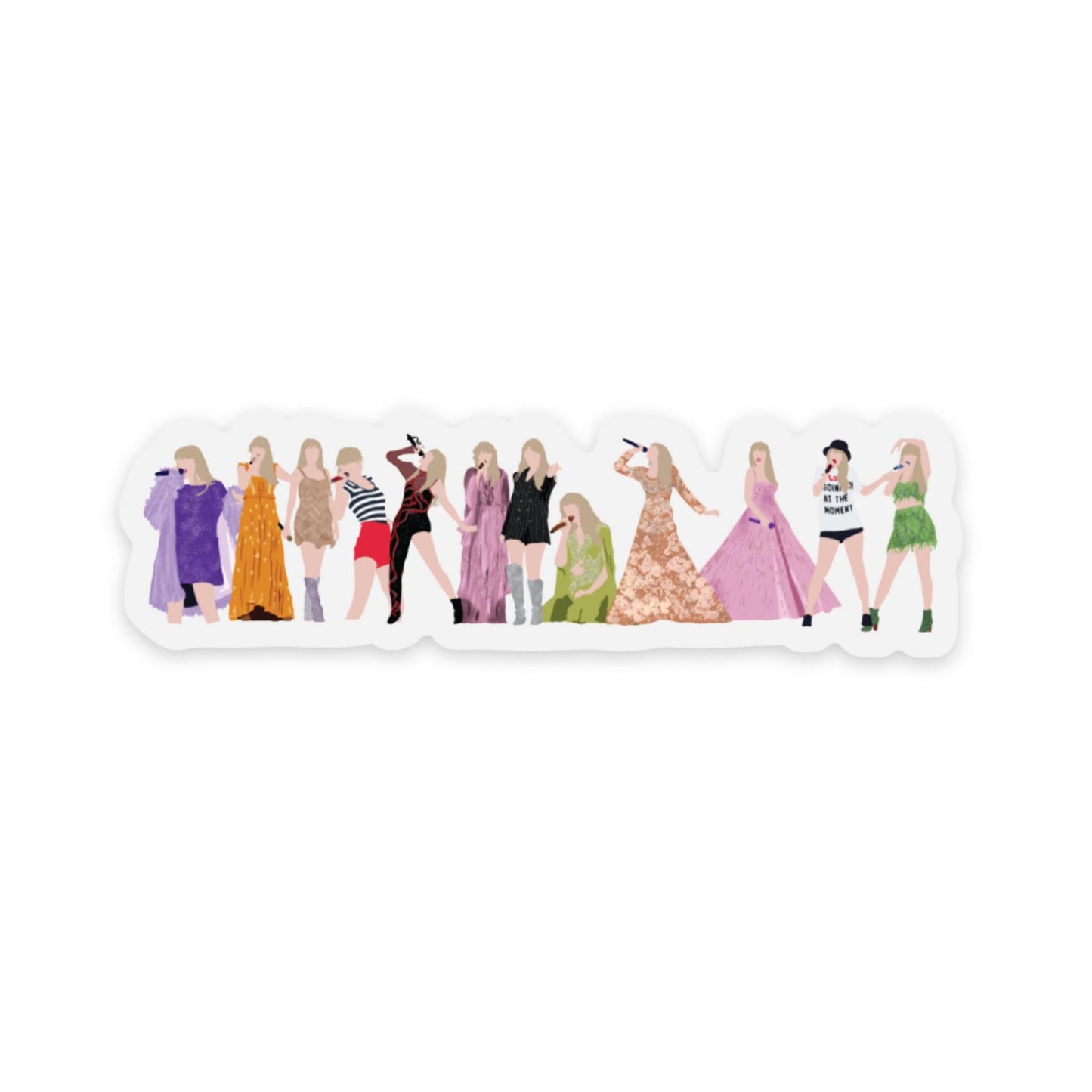 Taylor Swift Era Clear Matte Sticker