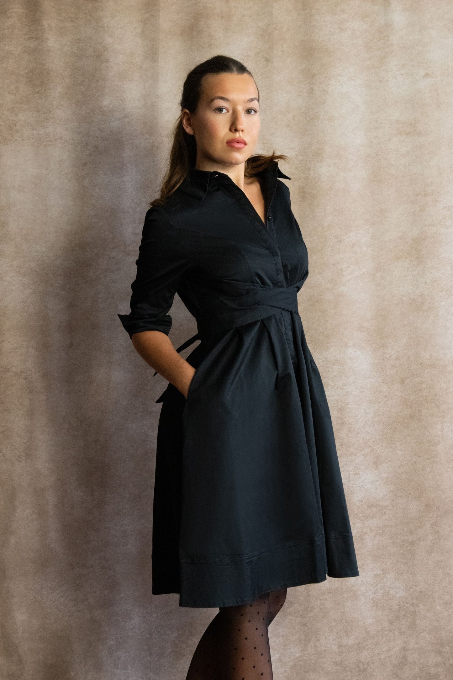 Tessa Elegant Shirt Dress