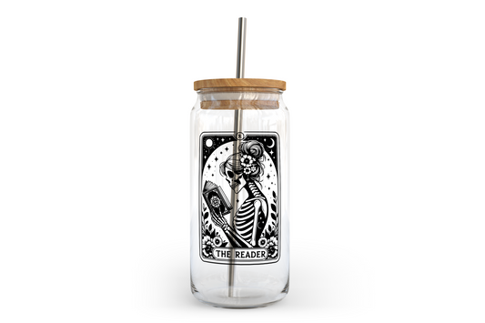 The Reader Glass Can with Bamboo Lid | Bookish