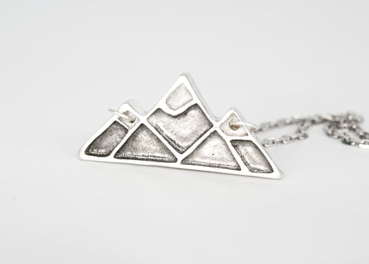 Three Peaks Mountain Necklace