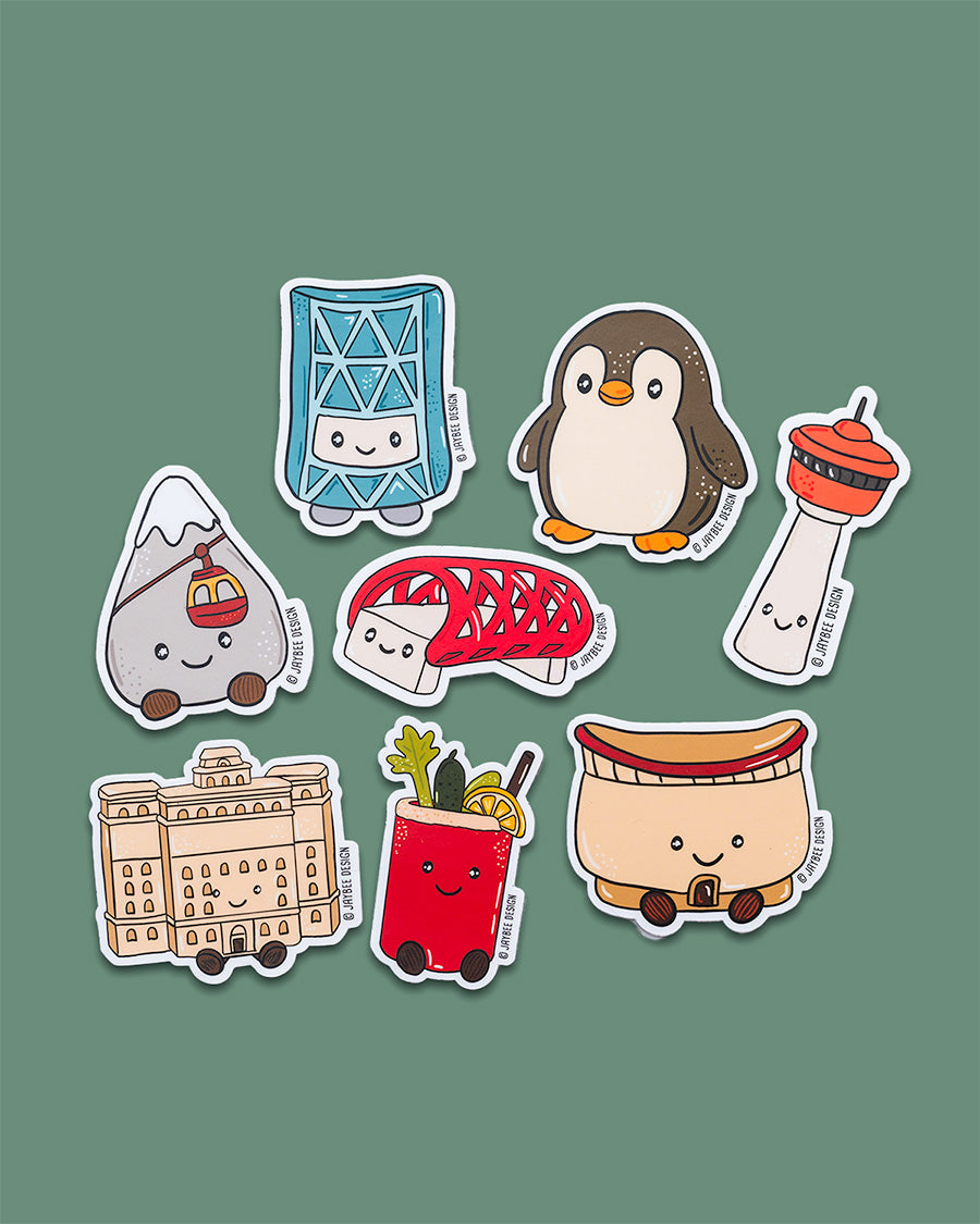 Calgary Vinyl Sticker Pack