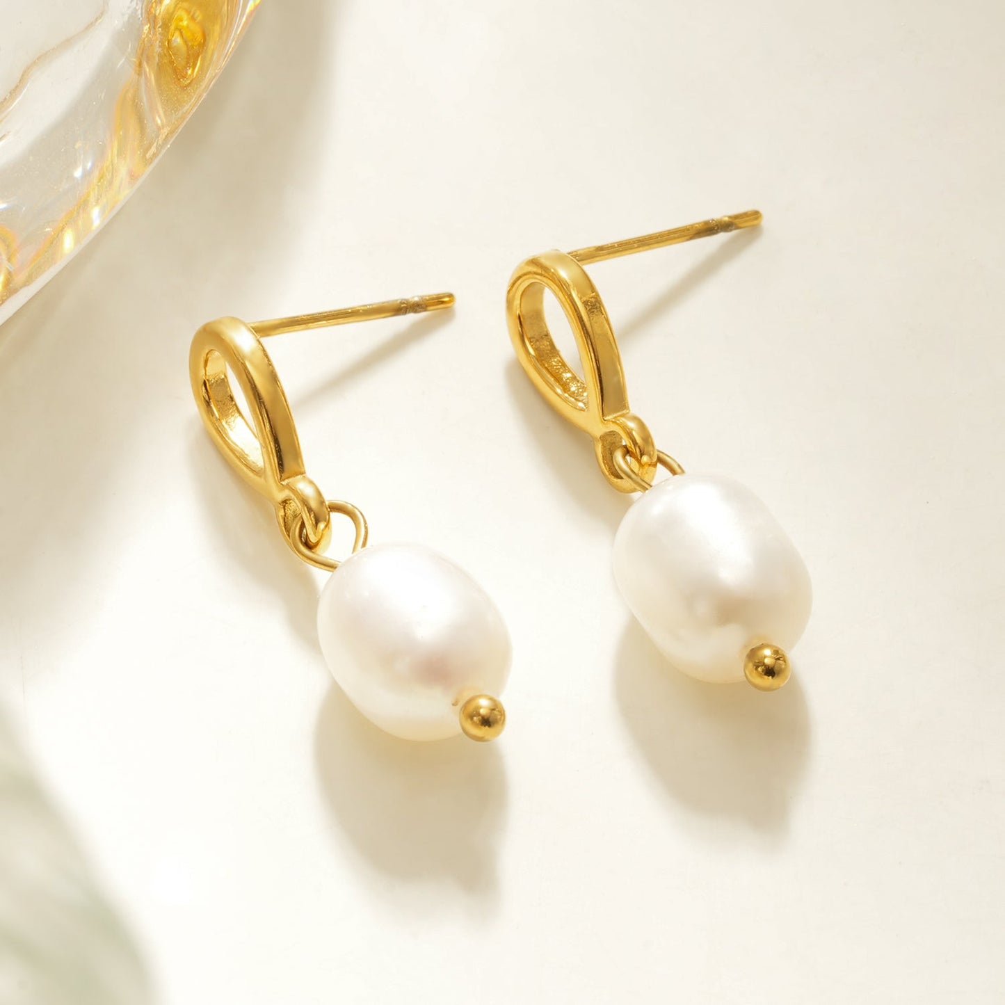 VARKONY: Elegant Teardrop Earrings with Freshwater Pearls