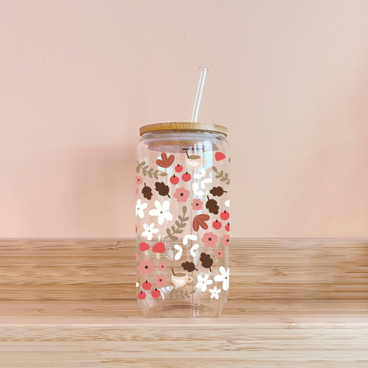 Verre boho - mosaïque d'automne