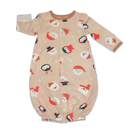 Bamboo Converter Gown (Snowy Faces Print)