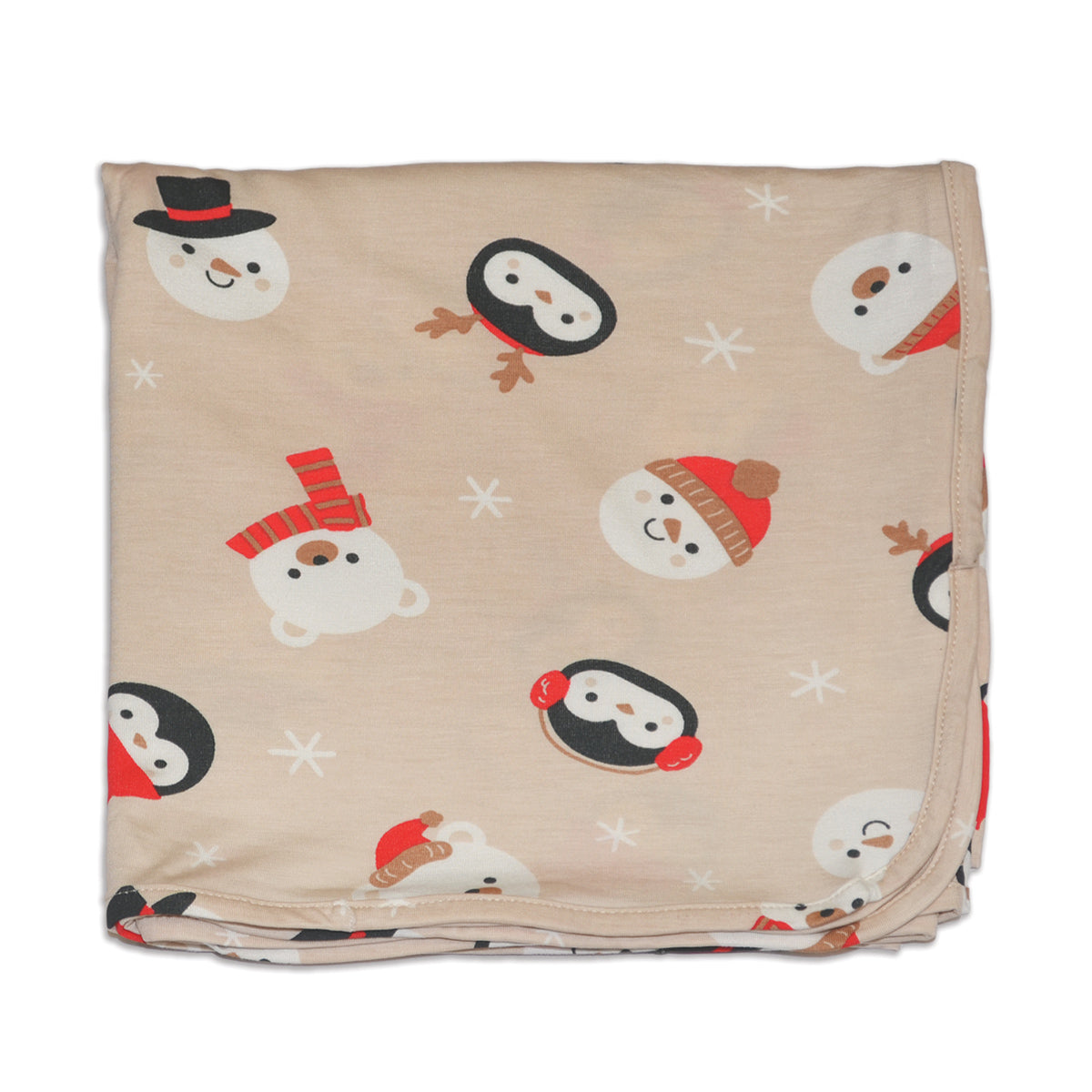 Bamboo Swaddle Blanket (Snowy Faces Print)