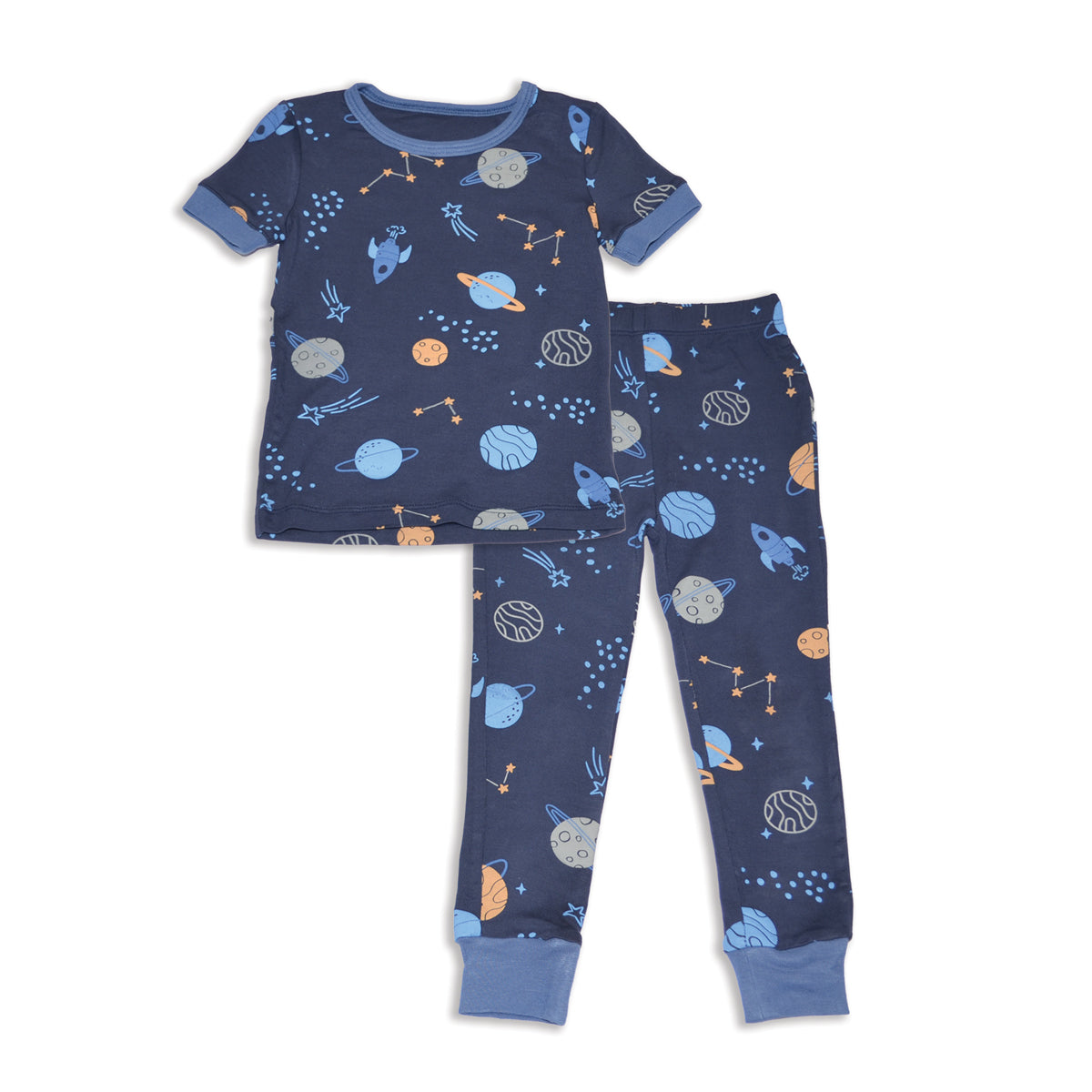 Bamboo Short Sleeve Pajama Set (Lost in Space Print)