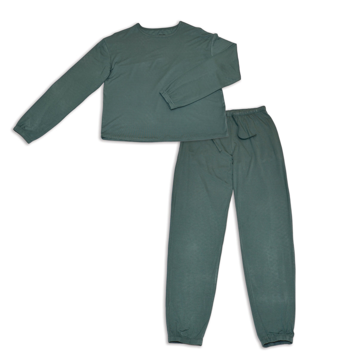 Women's Bamboo Long Sleeve Loungewear Set (Pine)
